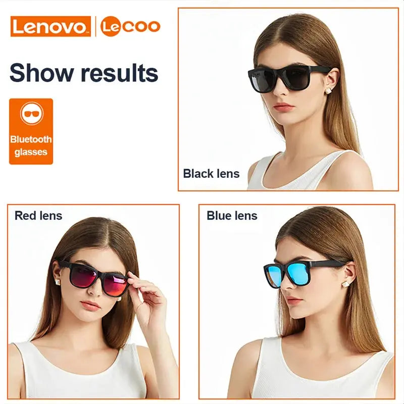 Lecoo C8 Smart Glasses, Sunglasses with Bluetooth Earphone & HD Mic