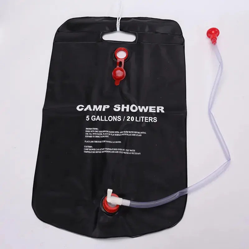 20L Foldable Solar Shower Bag Outdoor Camping Bath Water Bag