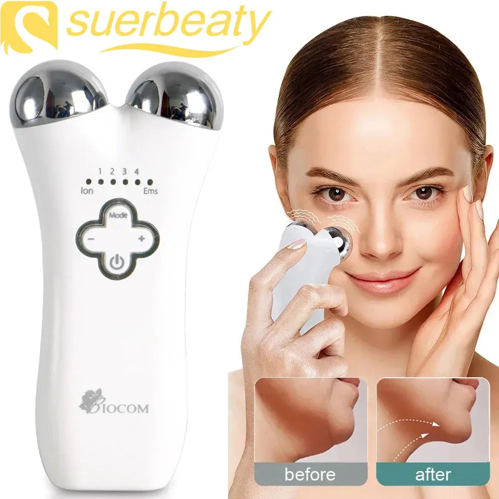 Anti-Wrinkle Face Lifting Machine - Microcurrent Electric Facial Massager for Chin-Up & Facial Rejuvenation