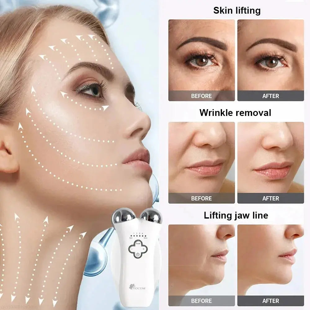 Anti-Wrinkle Face Lifting Machine - Microcurrent Electric Facial Massager for Chin-Up & Facial Rejuvenation