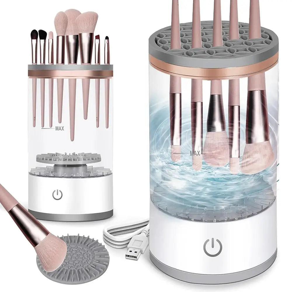 Automatic Rotating Cosmetic Makeup Brush Cleaner Electric Brush Washing Machine