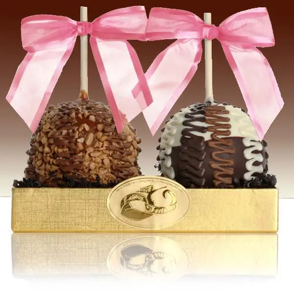 Fancy Chocolate Caramel Apple  Duet GiftBasket