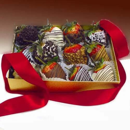 Decadent Chocolate Strawberries Gift Box - LittleGoodies4U